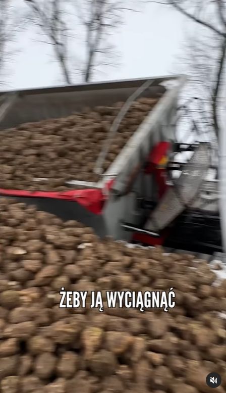 Naczepa Bardowskich wylądowała w rowie