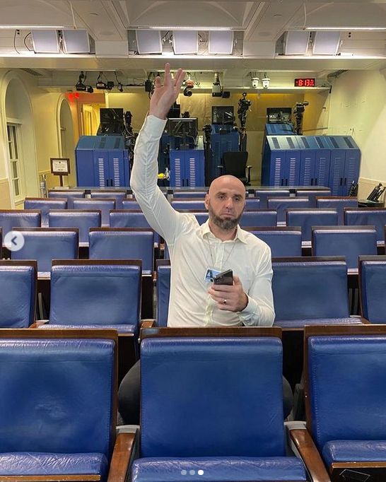 Marcin Gortat i Żaneta Gortat-Stanisławska w Białym Domu