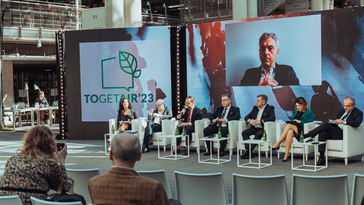 Bartłomiej Pawlak, Prezes Zarządu PFR podczas debaty na Szczycie Klimatycznym TOGETAIR