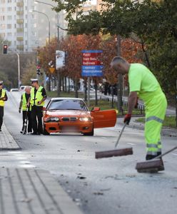 Warszawa. Świadek wypadku na Bielanach o kierowcy BMW: z całym impetem uderzył w mojego przyjaciela