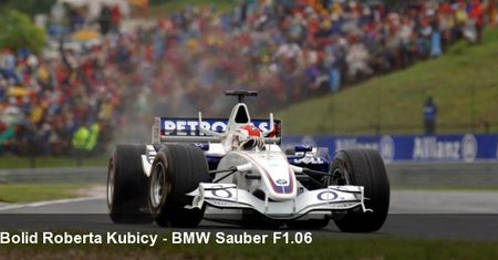 Bolid Roberta Kubicy - BMW Sauber F1.06