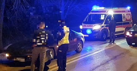 Potrąciła psa. Potem ją potrącił jej własny samochód