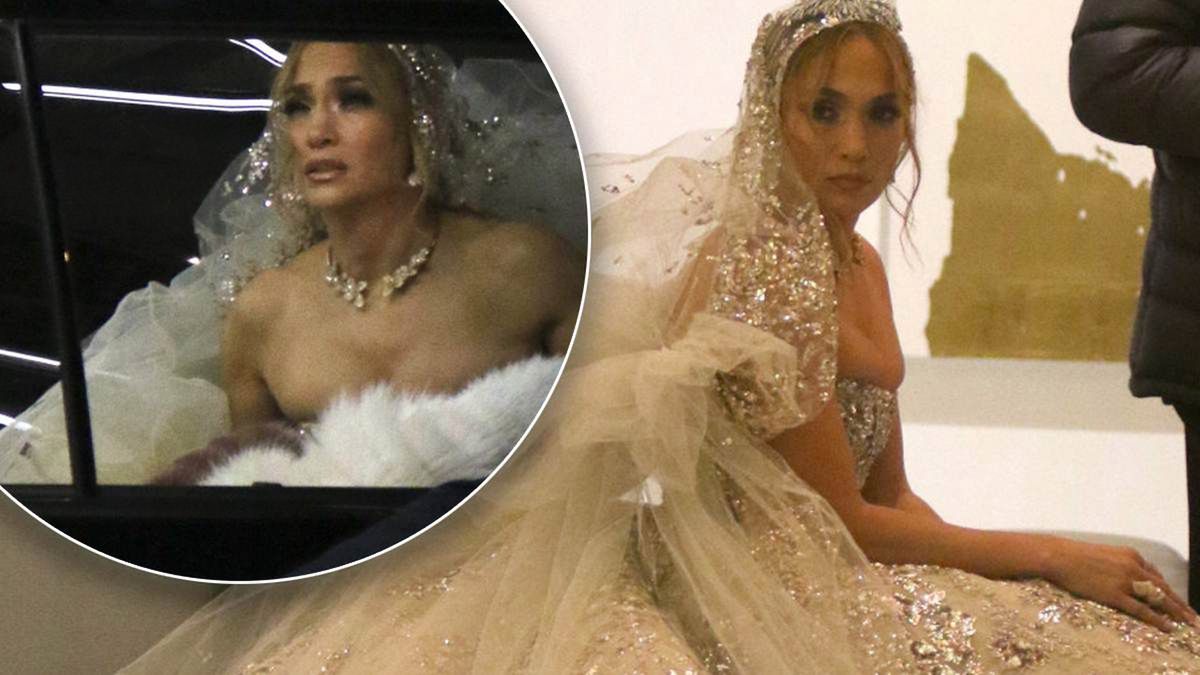 Jennifer Lopez w sukni ślubnej