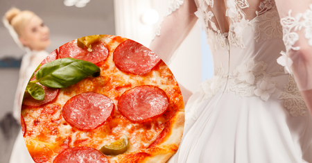 Panna młoda chciała wyglądać jak pizza. Jej suknia ślubna zszokowała internautów