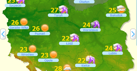 Prognoza pogody na dziś - 26 maja. Burzowo i parno