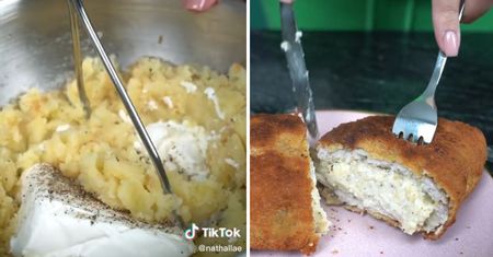 Genialny przepis z TikToka. Połączenie kotletów schabowych i ruskich pierogów