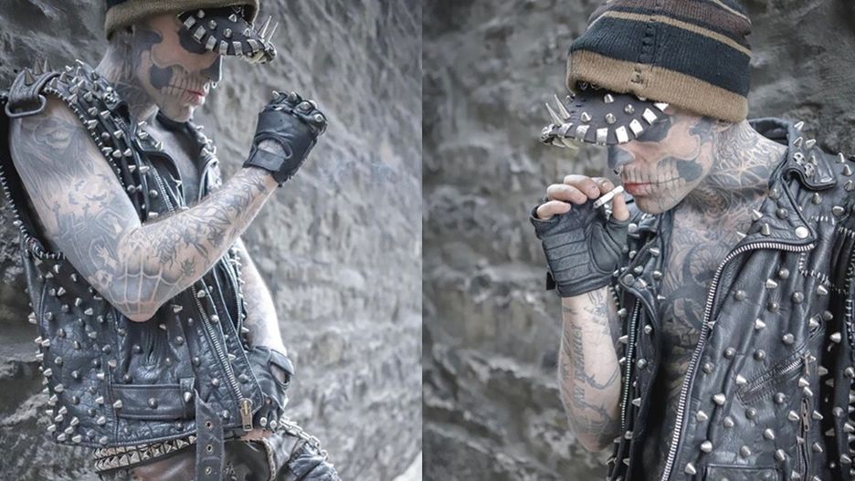 Zombie Boy naprawdę nazywał się Rick Genest, był modelem i, jak się okazuje, poetą