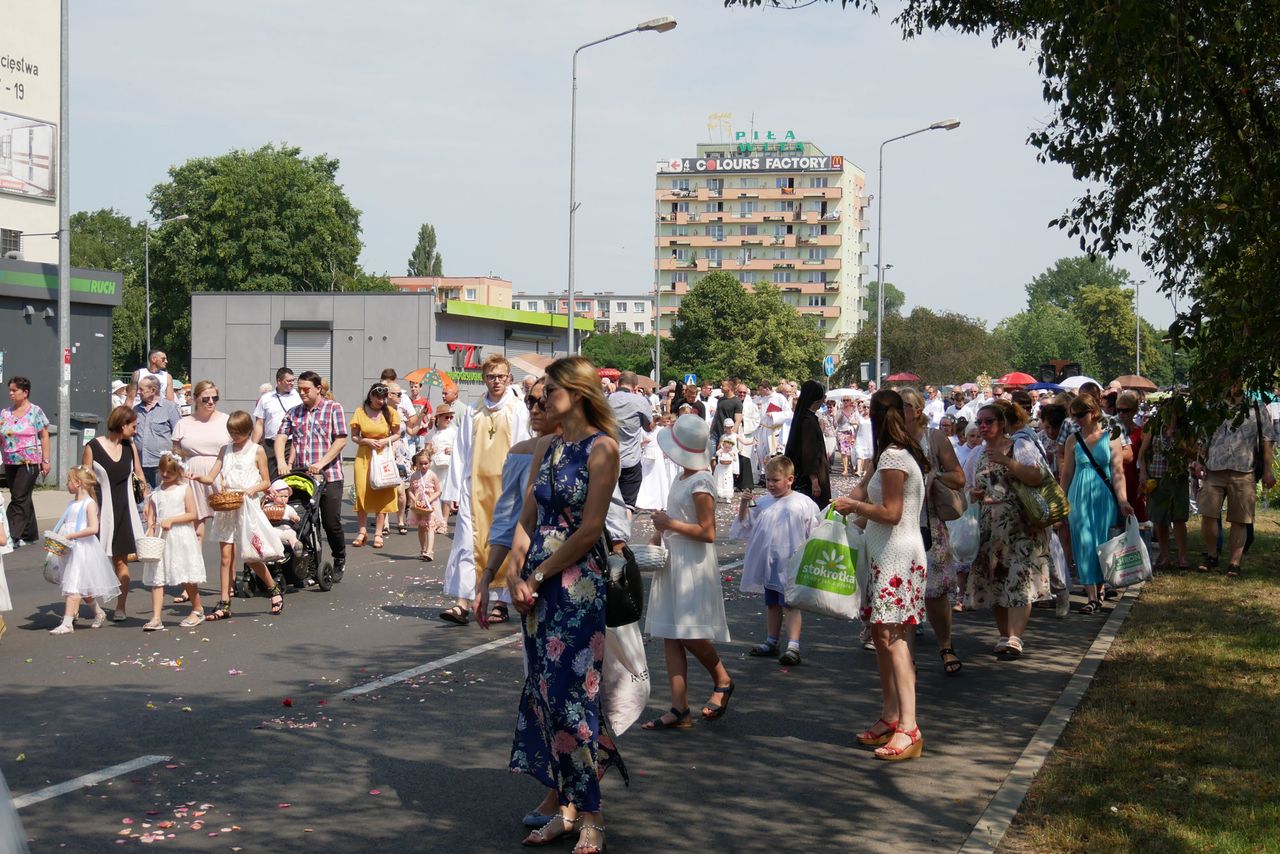 Procesja Bożego Ciała w Pile