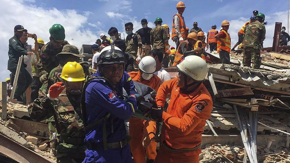 Kambodża. Kilkanaście ofiar po zawaleniu się 6-piętrowego budynku