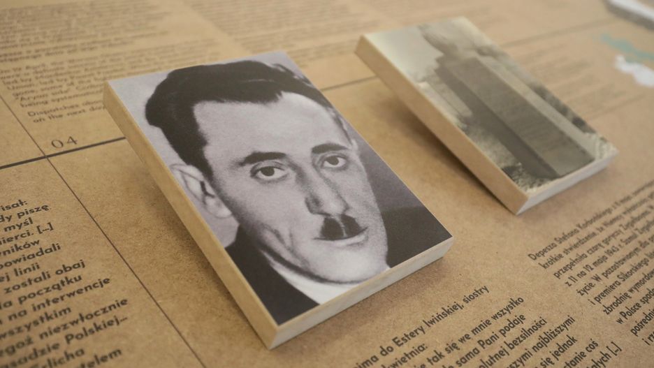 Zdjęcie Szmula Zygielbojma na wystawie z Żydowskim Instytucie Historycznym