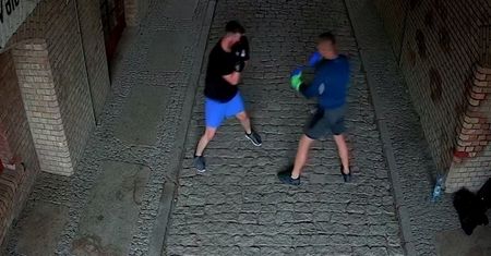 Kostrzyn nad Odrą (Lubuskie). Sparing bokserski na Starym Mieście
