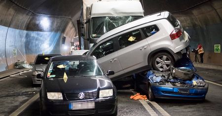 Wypadek polskiego autokaru. Karambol w Szwajcarii