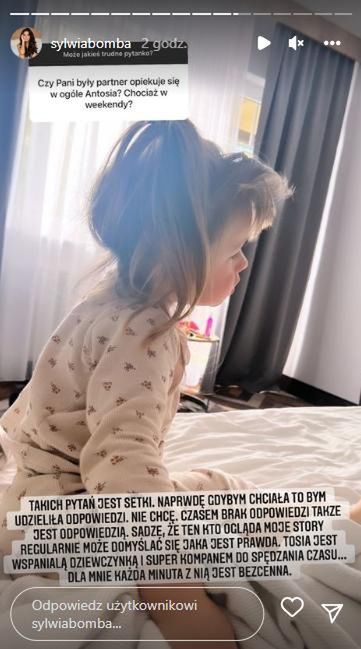 Sylwia Bomba o relacjach z ojcem dziecka