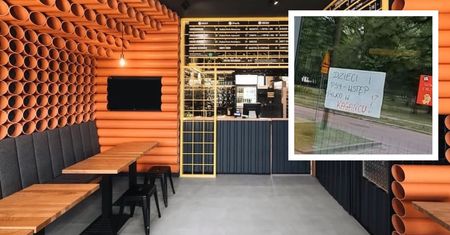 Na drzwiach restauracji zawisła kartka. Rodzice byli oburzeni