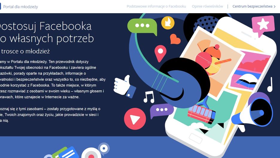 Facebook wystartował z portalem dla młodzieży