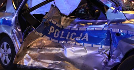 Wypadek kolumny BOR w Warszawie. Cztery osoby ranne, w tym dwoje policjantów