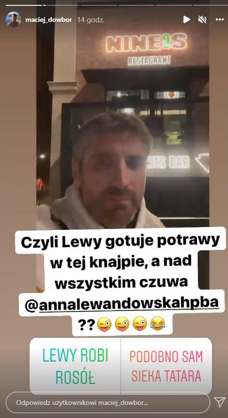 Maciej Dowbor zawiedziony knajpą Lewandowskiego