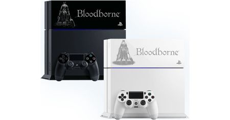 Sony nakleja logo Bloodborne na konso... Nie, chwila, to nie naklejka, tylko model PS4 zaprojektowany z okazji premiery gry