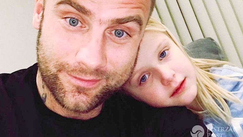 Artur Boruc z córką Amelią