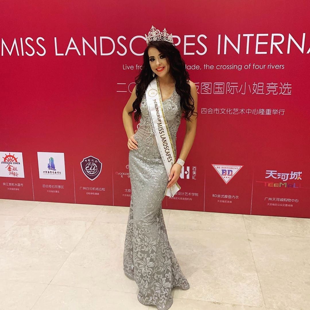 Roksana Oraniec podczas wyborów Miss Landscapes International. 