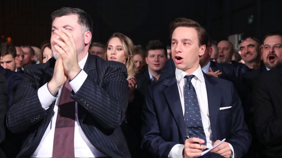 Wybory prezydenckie. Konfederacja przeprowadziła prawybory (od lewej: Artur Dziambor, Krzysztof Bosak)