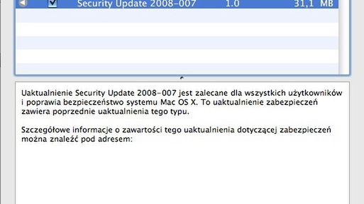 Mac OS X Security Update 2008-007 1