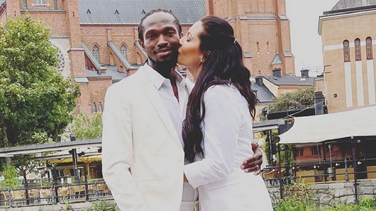 Kebba Ceesay z żoną