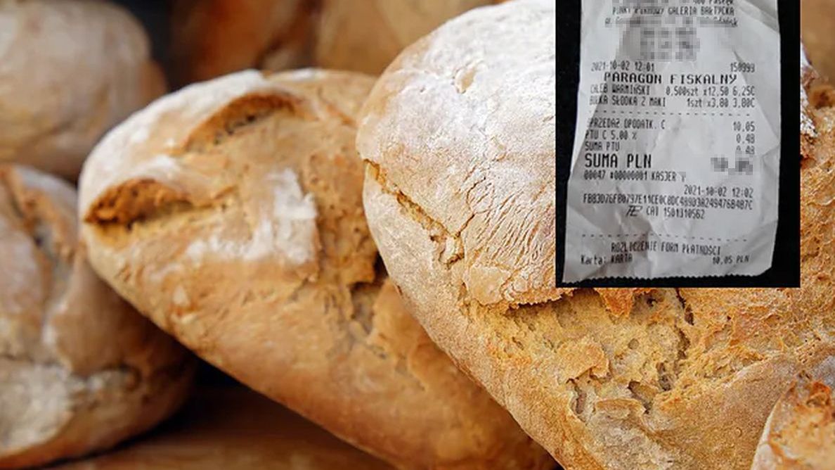Szokujący paragon za chleb