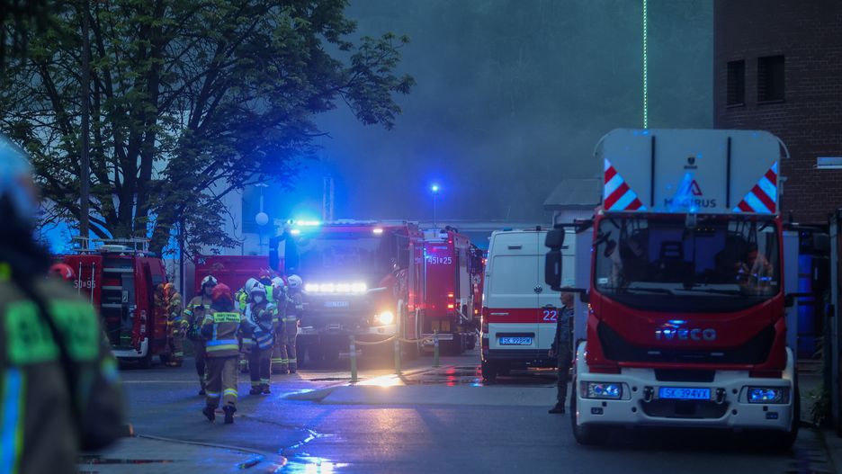Na miejscu pracowało siedem zastępów straży pożarnej