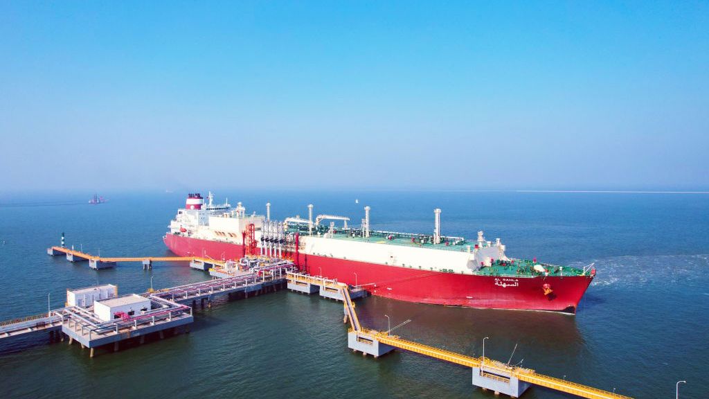 Statek eksportujący skroplony gaz z Kataru do Chin, 2022 rok