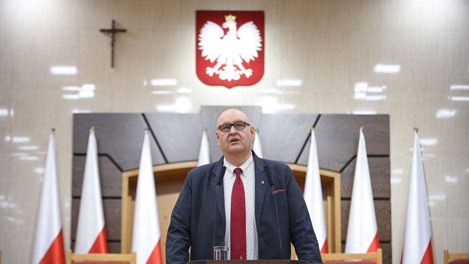 Marcin Obara
konferencja, konferencja prasowa, prezes, TK, Trybuna�u Konstytucyjnego