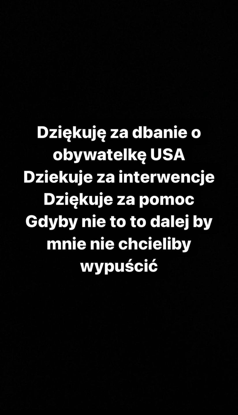 Caroline Derpienski alarmuje, że była przetrzymywana WBREW WŁASNEJ WOLI