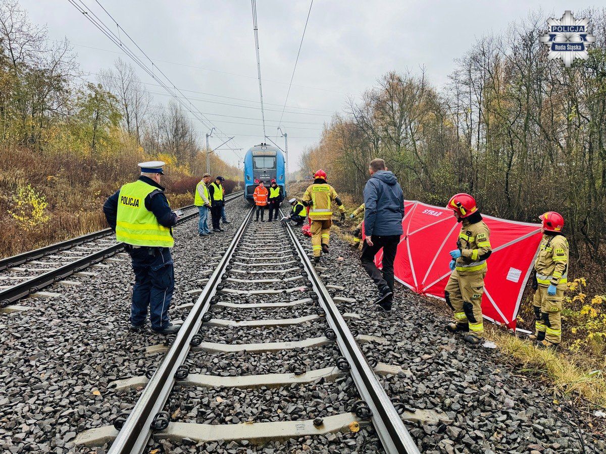 Tragiczny wypadek na torach w Rudzie Śląskiej. Nie żyje 51-latek