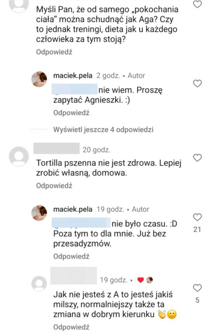 Maciej Pela wbija szpilę Agnieszce Kaczorowskiej 