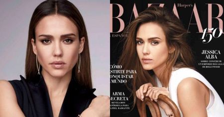 Jessica Alba na okładce "Harper's Bazaar"