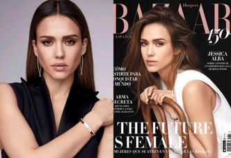 Jessica Alba na okładce "Harper's Bazaar"