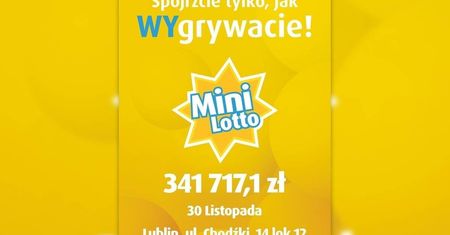 Lublin. Główna wygrana w Mini Lotto. Wygrał ponad 340 tysięcy złotych