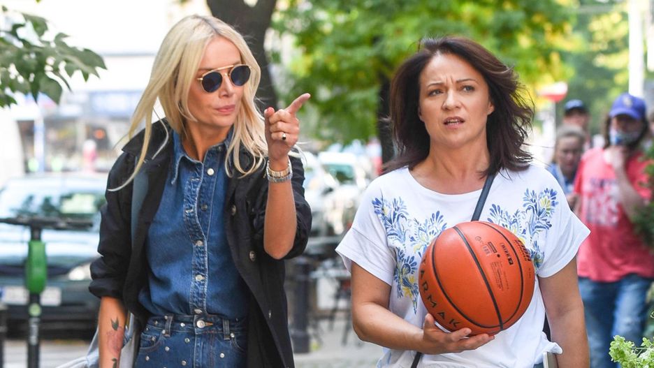 Agnieszka Woźniak-Starak i Ewa Drzyzga po pierwszym nagraniu "Dzień dobry TVN".