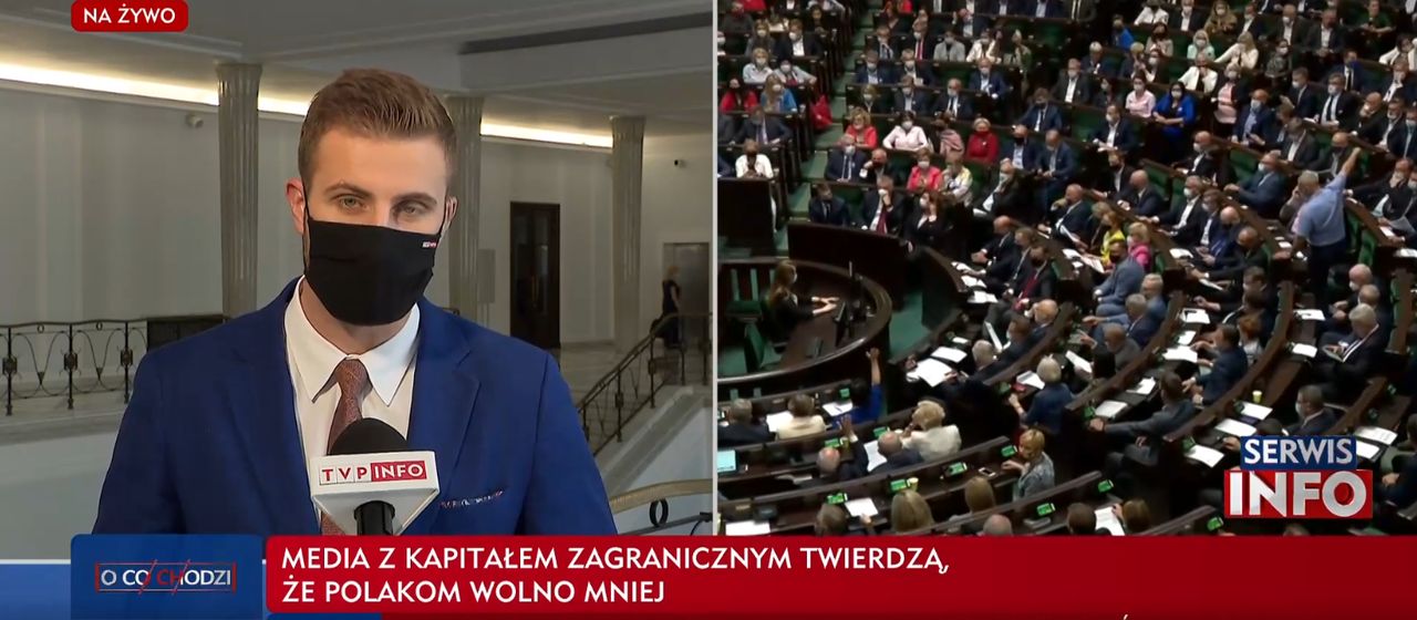 "Lex TVN". Himalaje serwilizmu. Reporter TVP Info przeszedł samego siebie