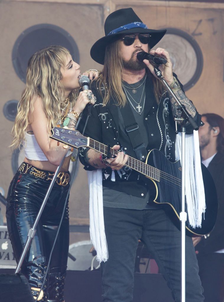 Miley Cyrus and Billy Ray Cyrus