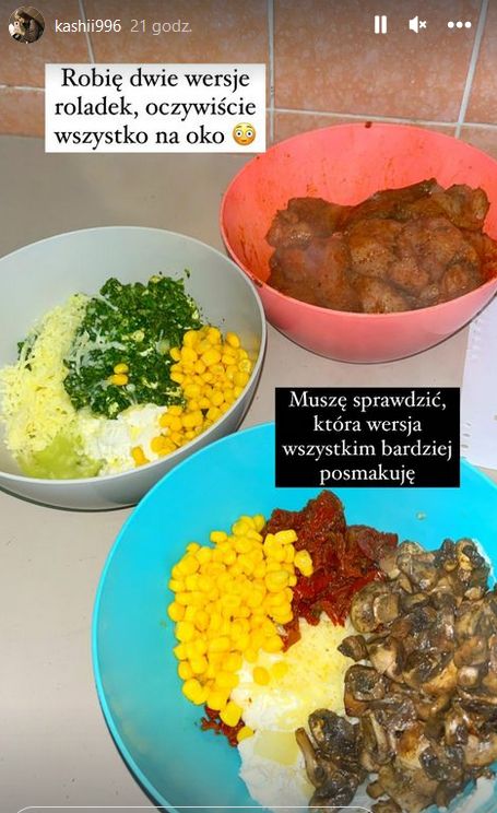 Instagramerka pokazuje, co przygotowuje do jedzenia