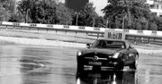 Mercedes SLS AMG - piękny, spokojny drift. Każdy tak potrafi...