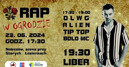 Koncert „Rap w Ogrodzie” z Liberem w Nałęczowie