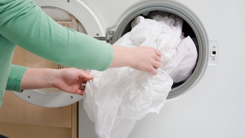 Woman taking sheet from washing machine
Image Source
adult, at home, chores, clean, cropped, female, holding, house interior, indoors, laundry, one person, removing, sheet, taking, unrecognizable person, washing machine, woman, Horizontal, Colour, photography