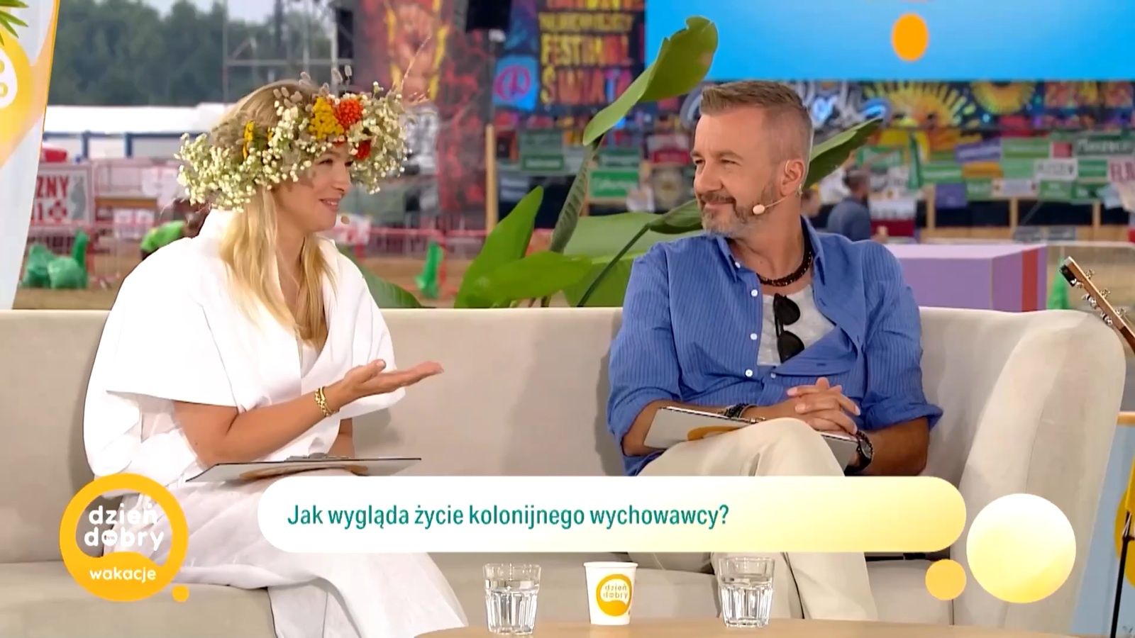 Barbara Kurdej-Szatan i Krzysztof Skórzyński w "Dzień Dobry TVN"