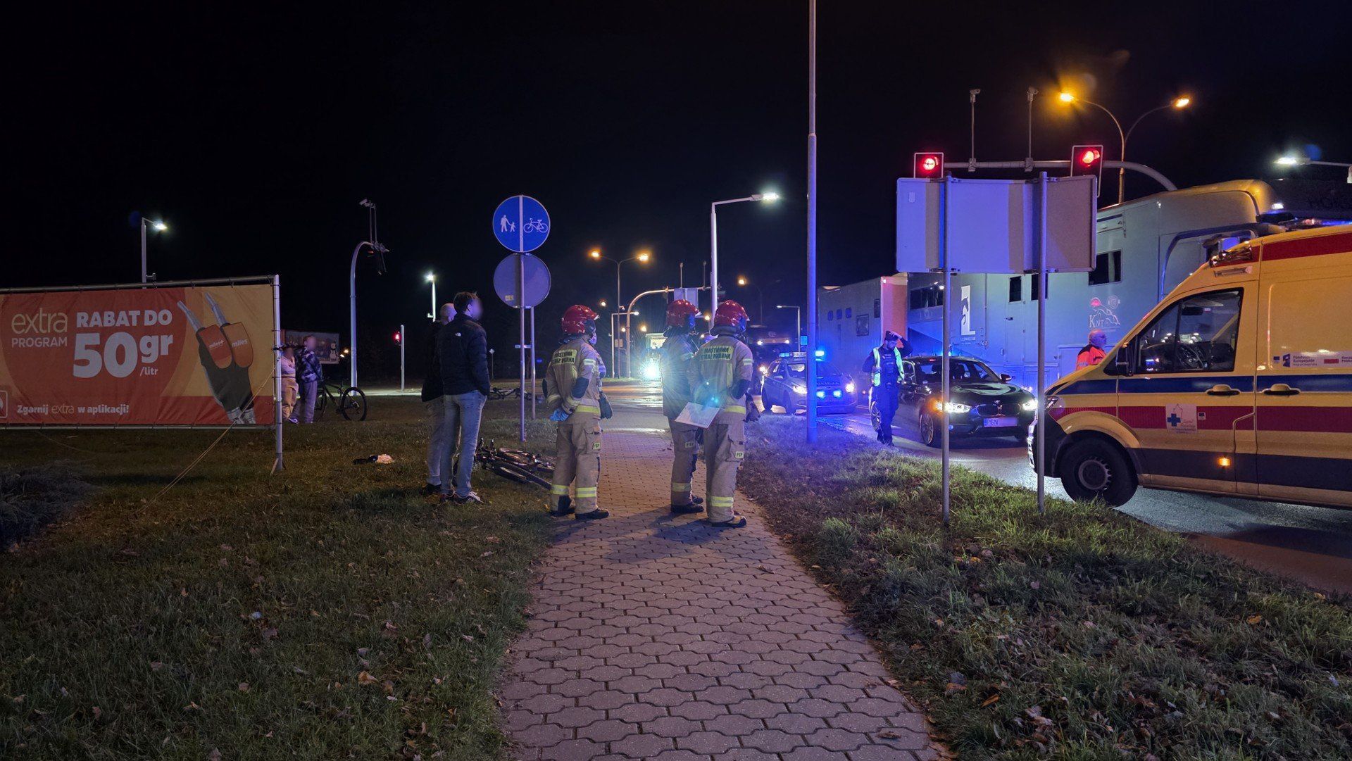 Potrącenie rowerzysty na przejściu z przejazdem w Śremie