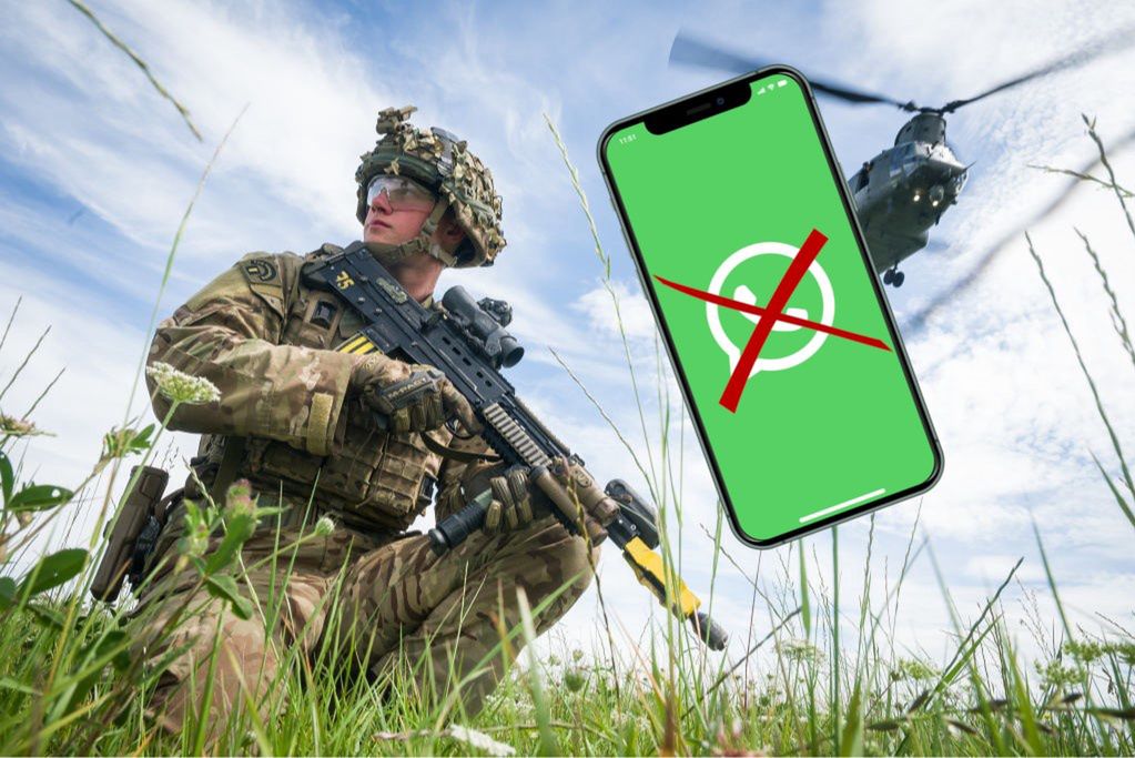 Brytyjscy żołnierze nie mogą korzystać z WhatsAppa.