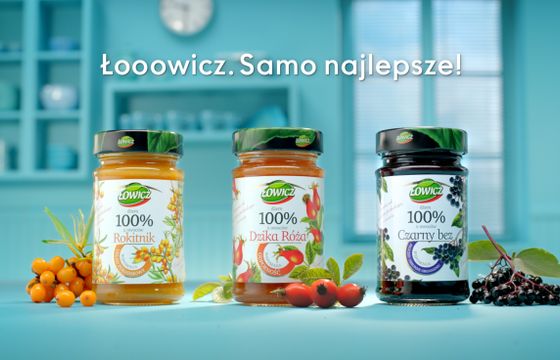 Maspex reklamuje dżemy prozdrowotne Łowicz 100% z owoców (wideo)