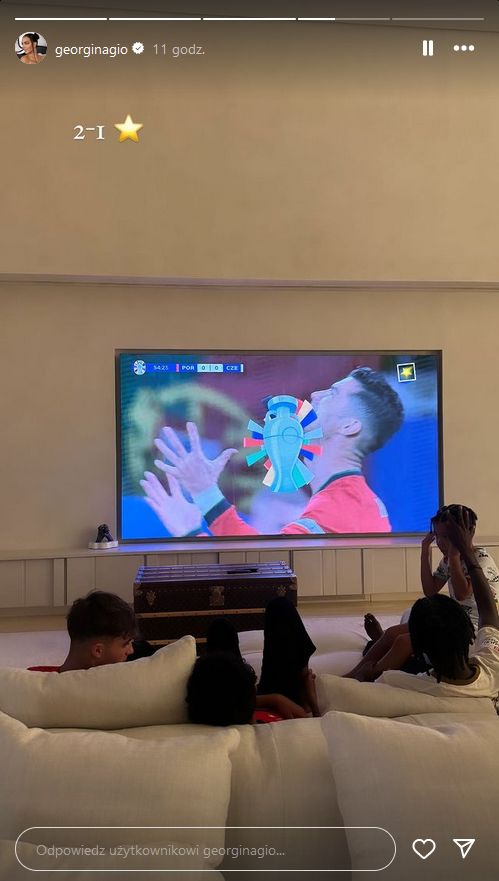 Rodzina oglądała Cristiano Ronaldo w domu