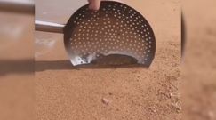 Sztuczka z piaskiem. To nagranie z Azji zaskakuje
